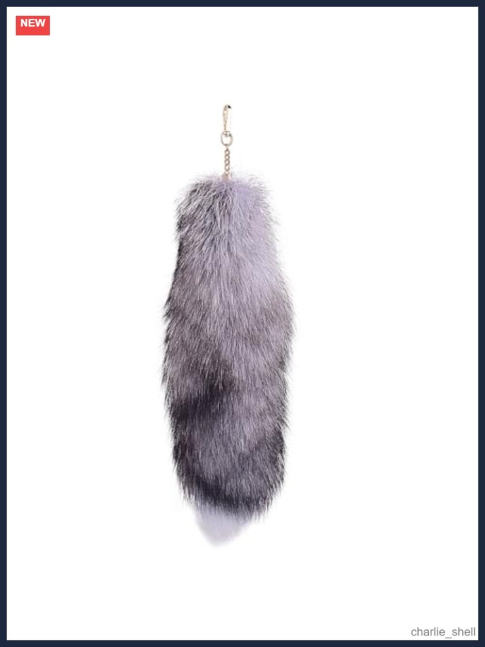 Fluffy Fox Tail Fur Keychain Cosplay Toy Furry Wolf Tail Handbag Accessory